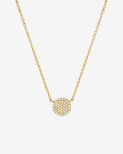 Diamond Disc Necklace