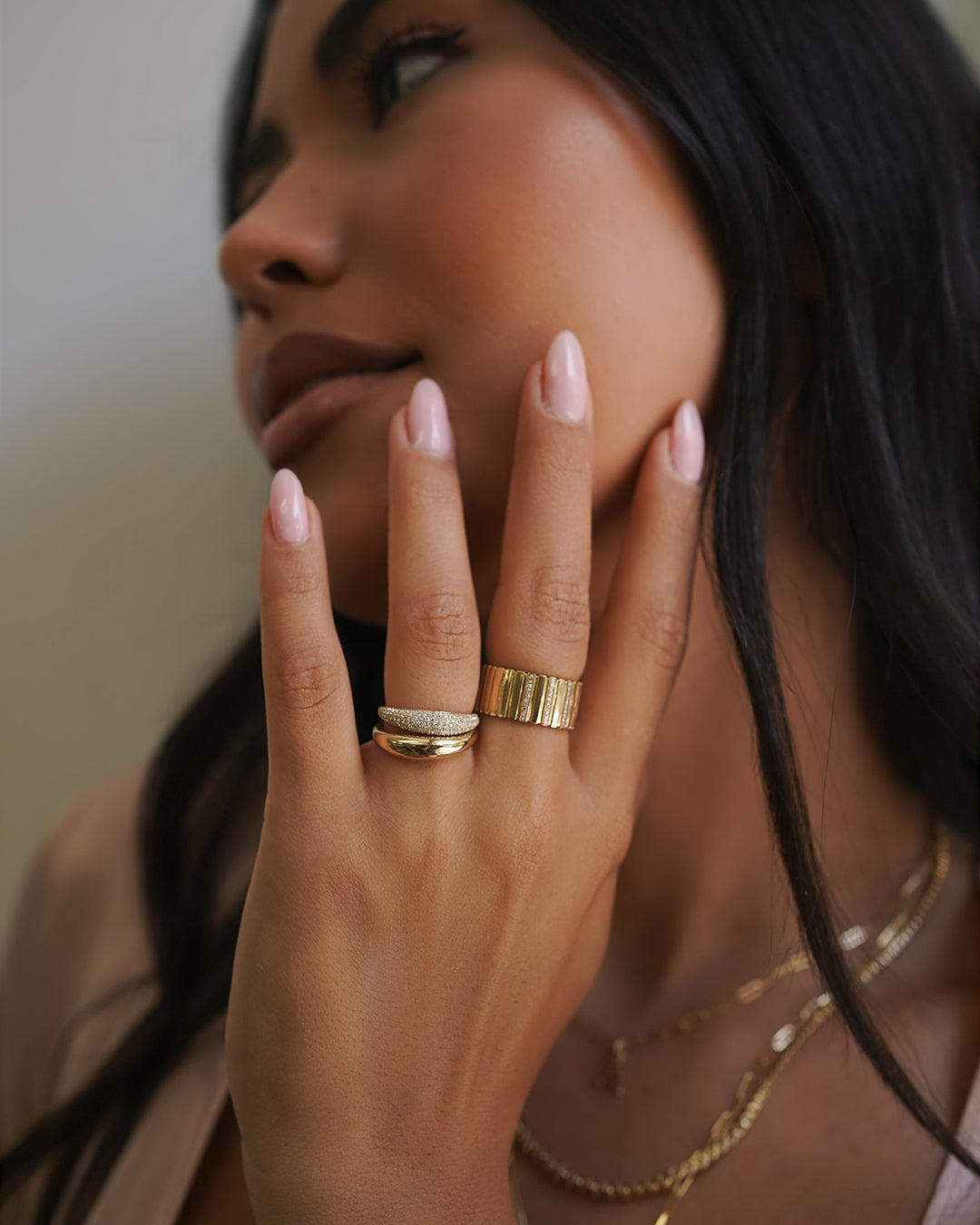 14k Gold Dome Band Ring