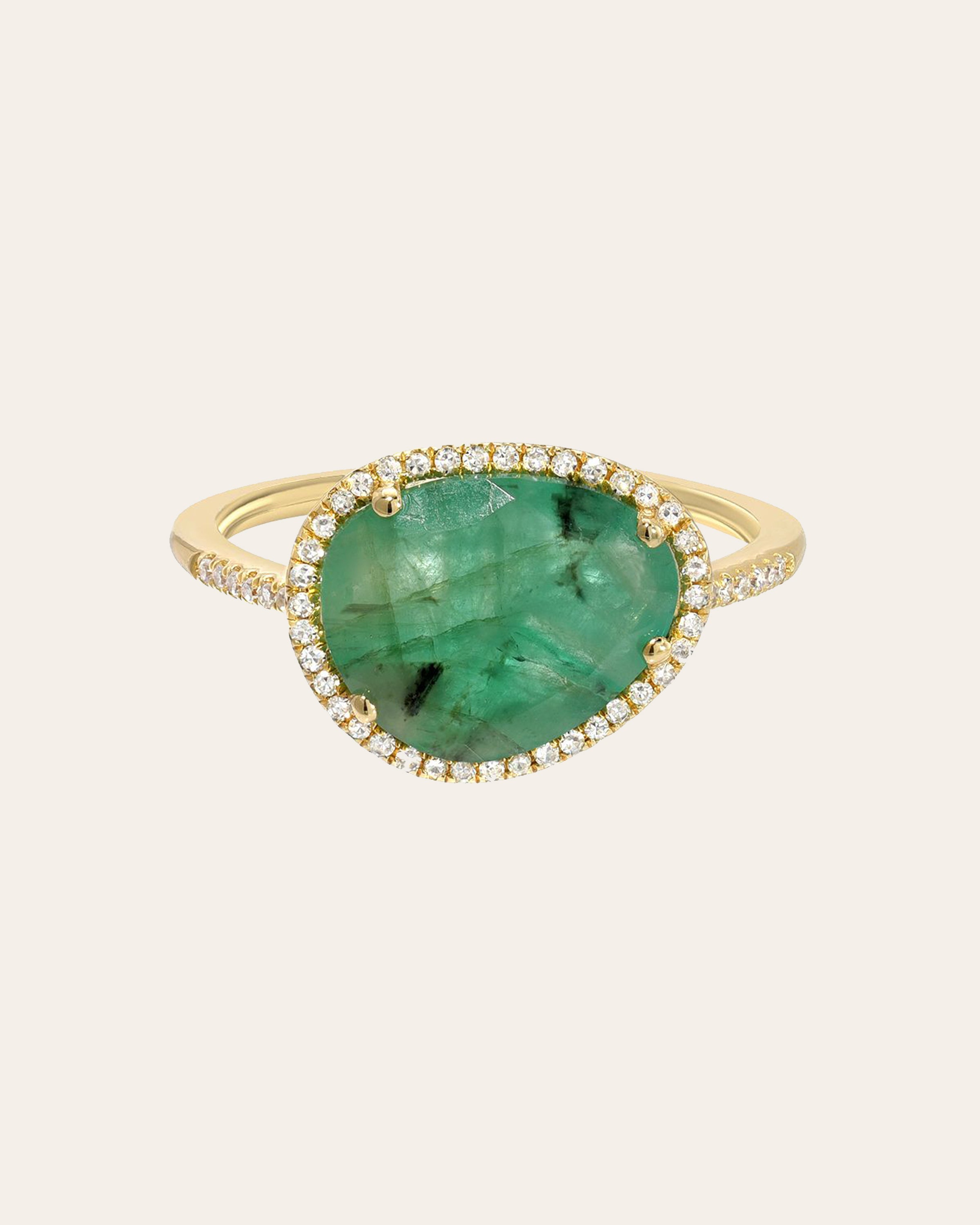 Diamond Emerald Ring