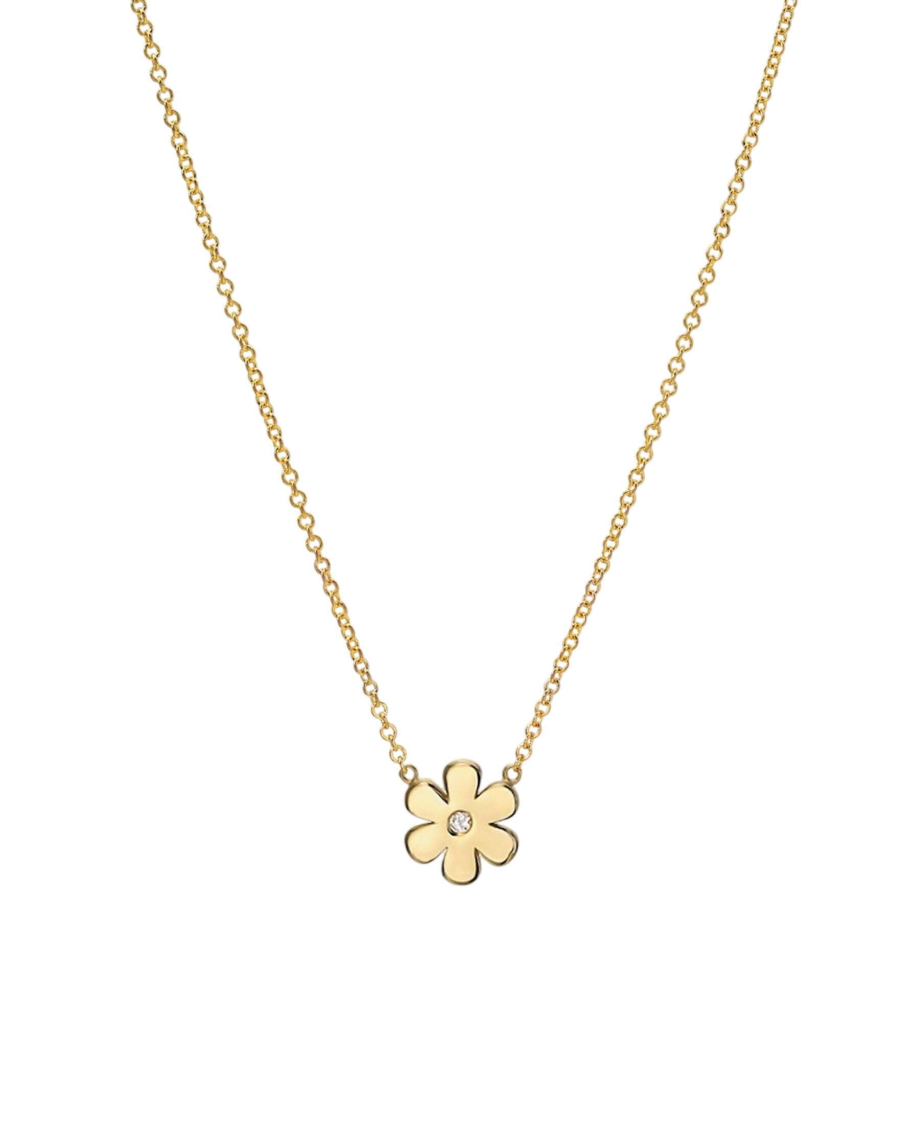 Diamond Flower Necklace