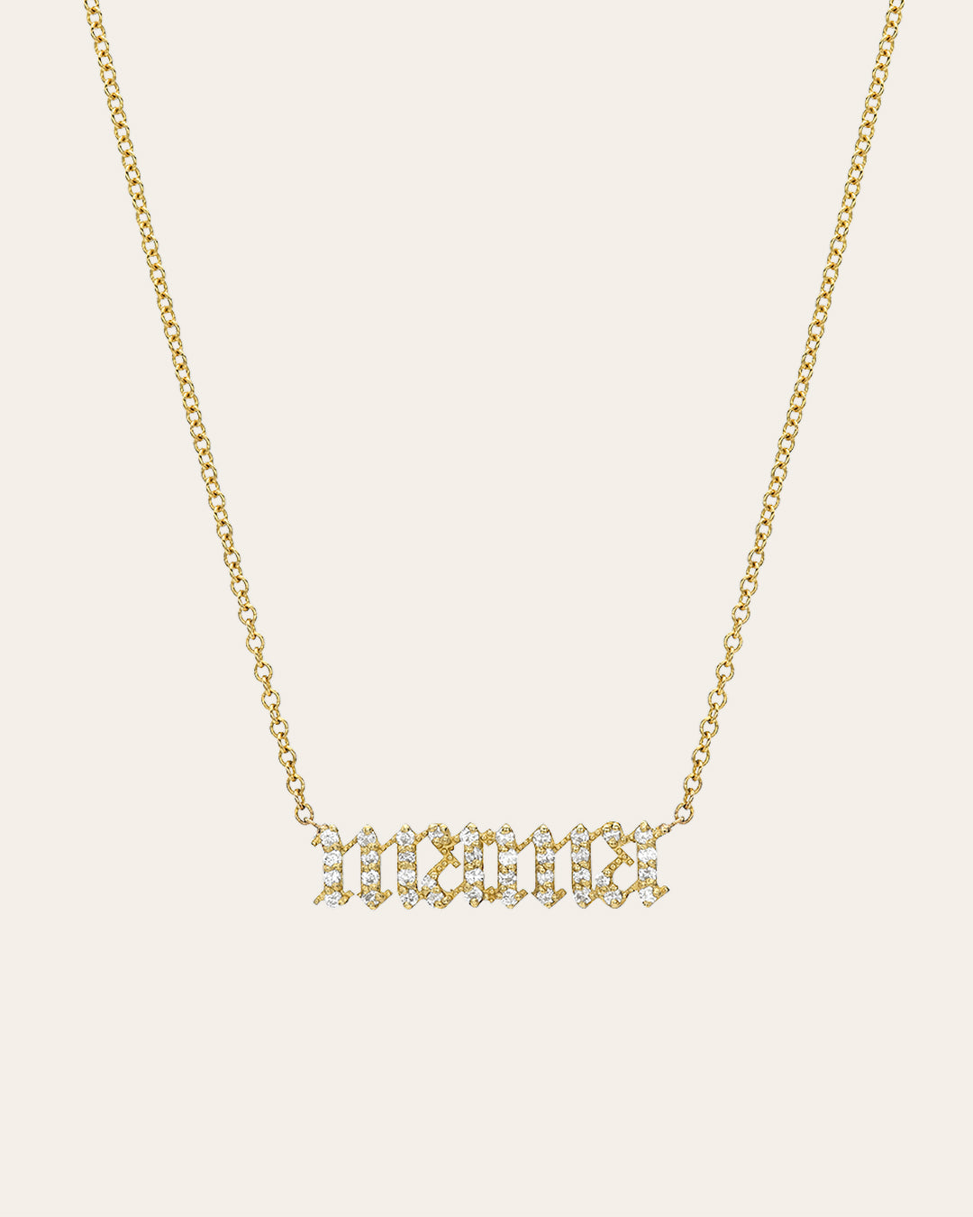 Diamond Gothic Mama Necklace