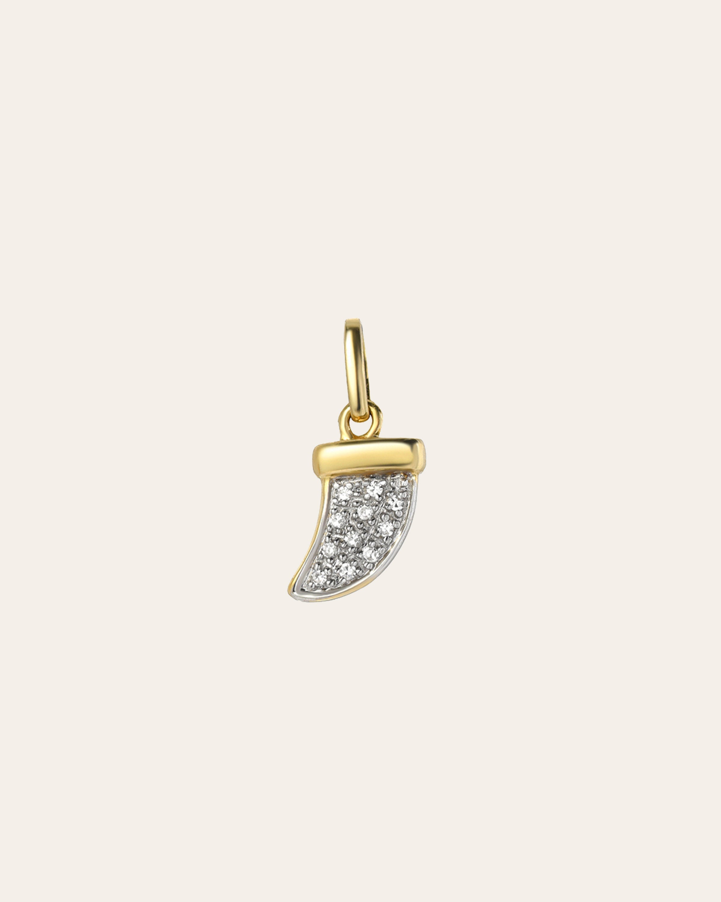 Diamond Horn Pendant