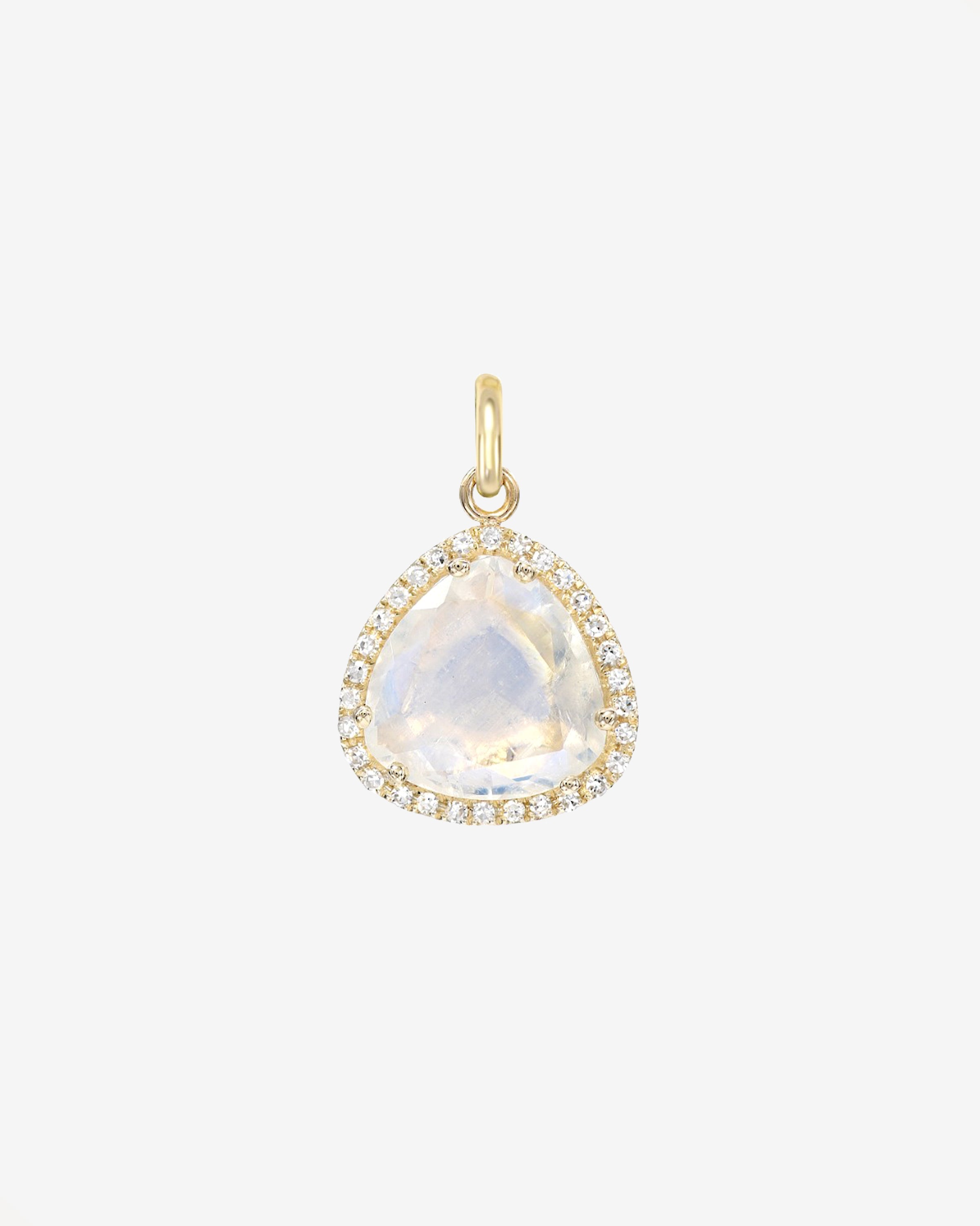 Diamond Moonstone Pendant