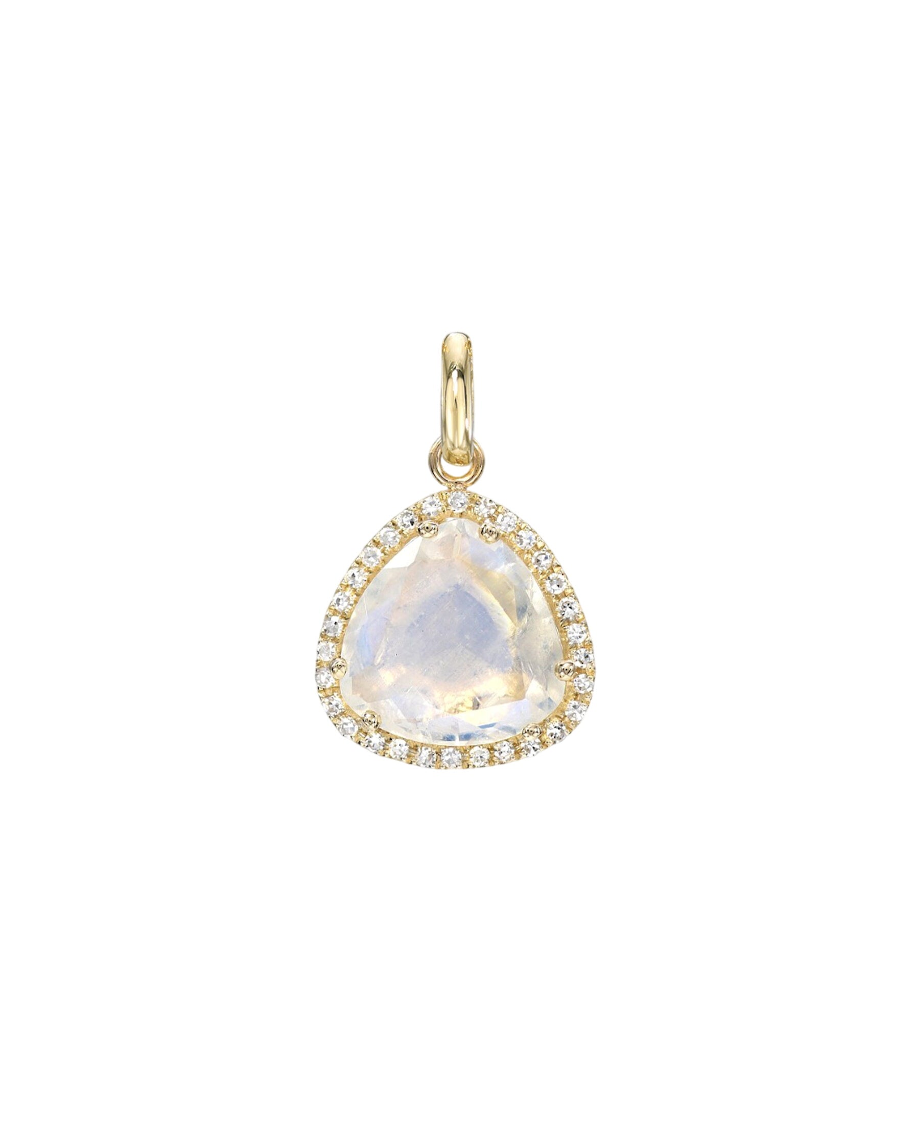 Diamond Moonstone Pendant