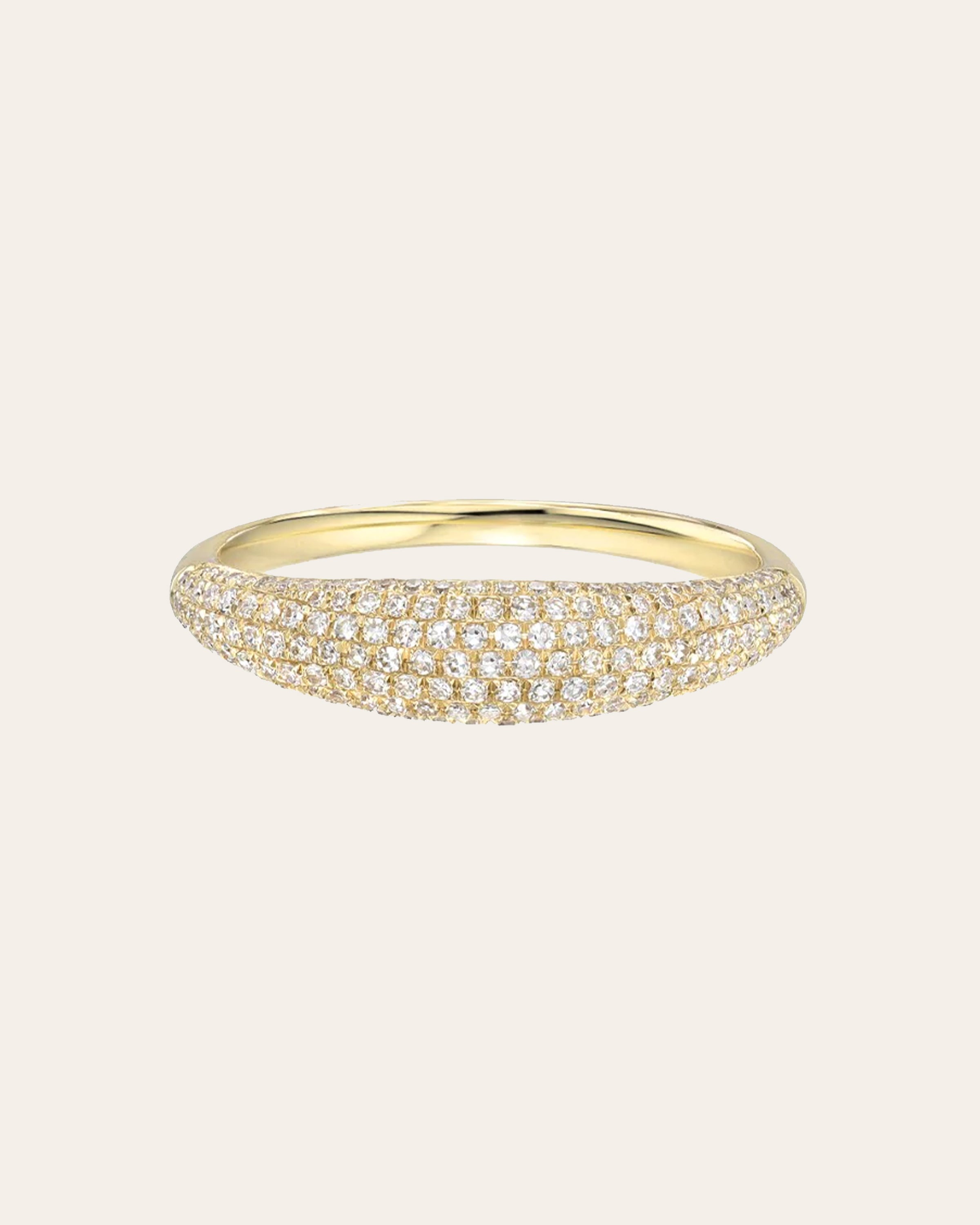 Diamond Pave Dome Ring