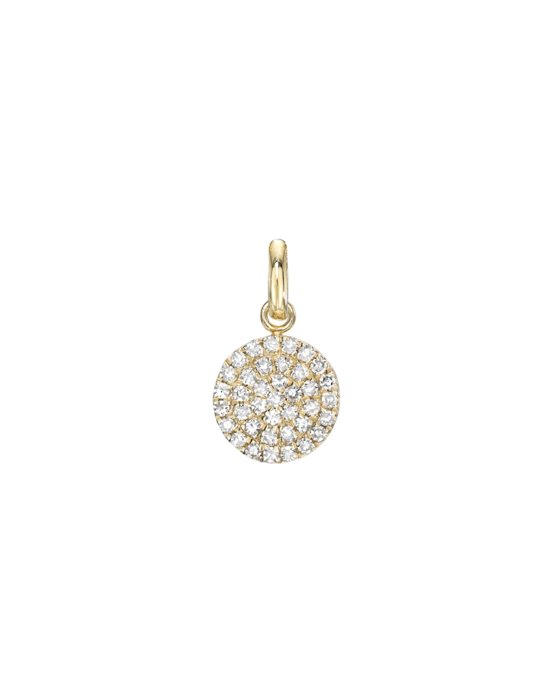 Diamond Small Disc Pendant