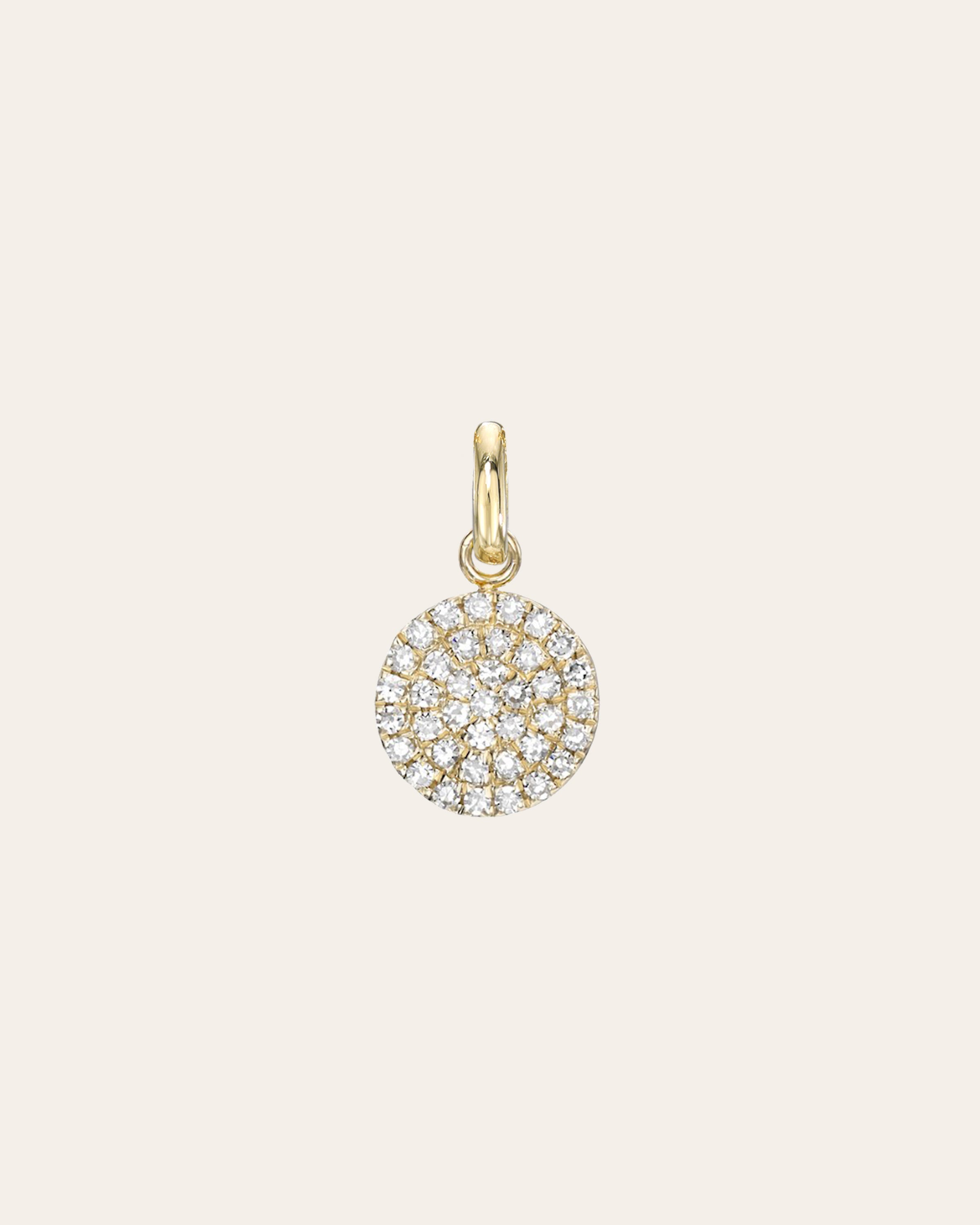 Diamond Small Disc Pendant