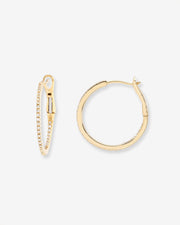 Diamond Small Hoops