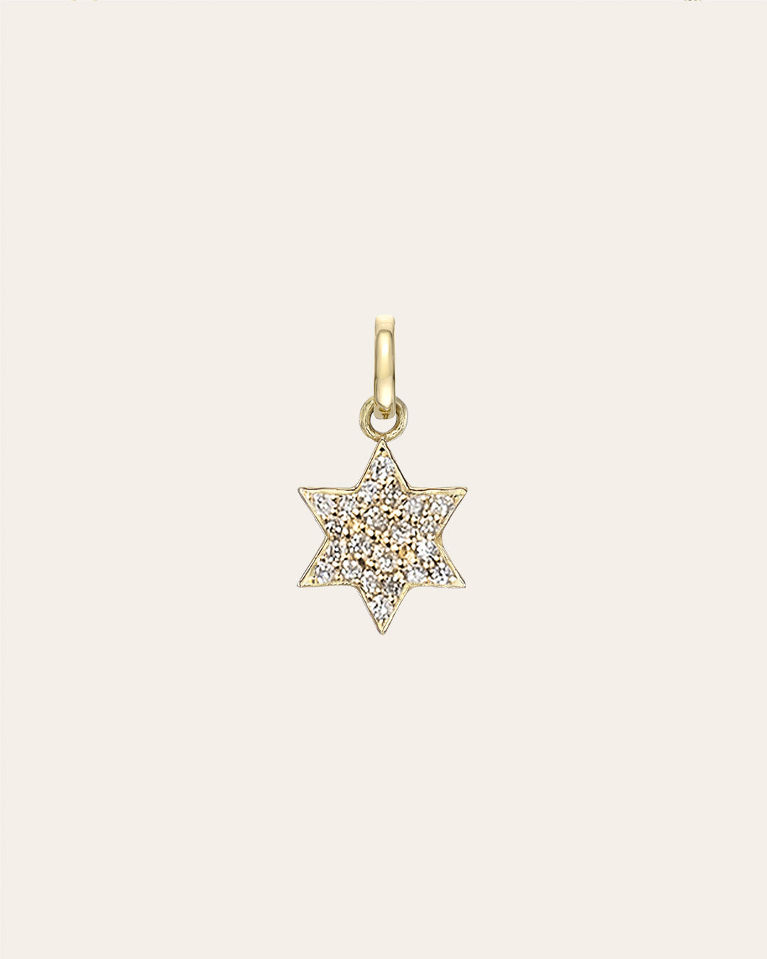 Diamond Star Of David Pendant