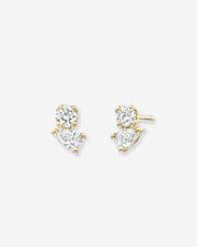 Diamond Toi Et Moi Stud Earrings