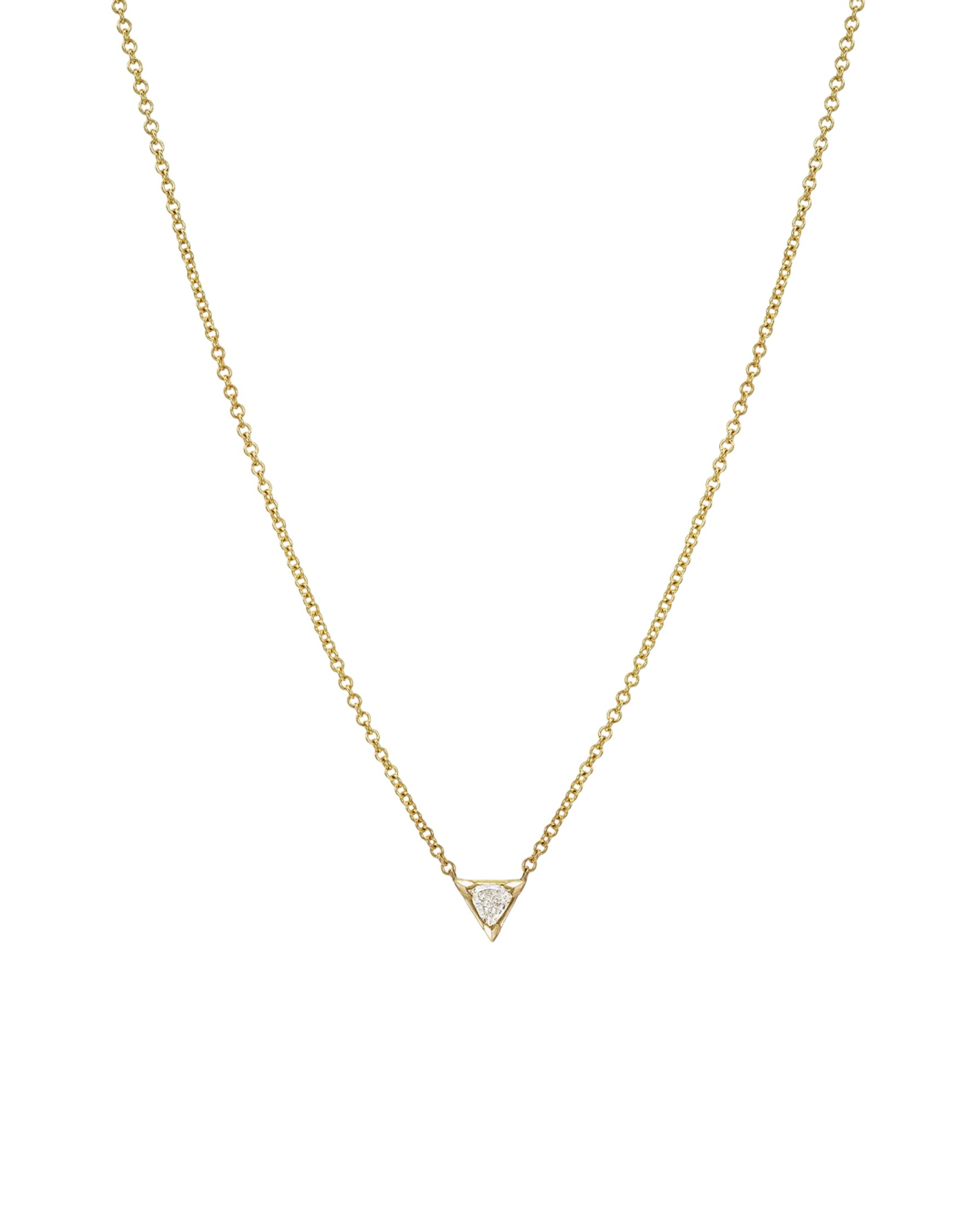 Diamond Trillion Necklace