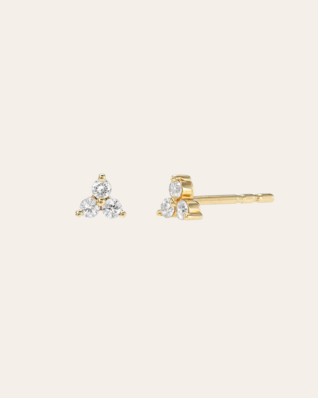 Diamond Trio Stud Earrings