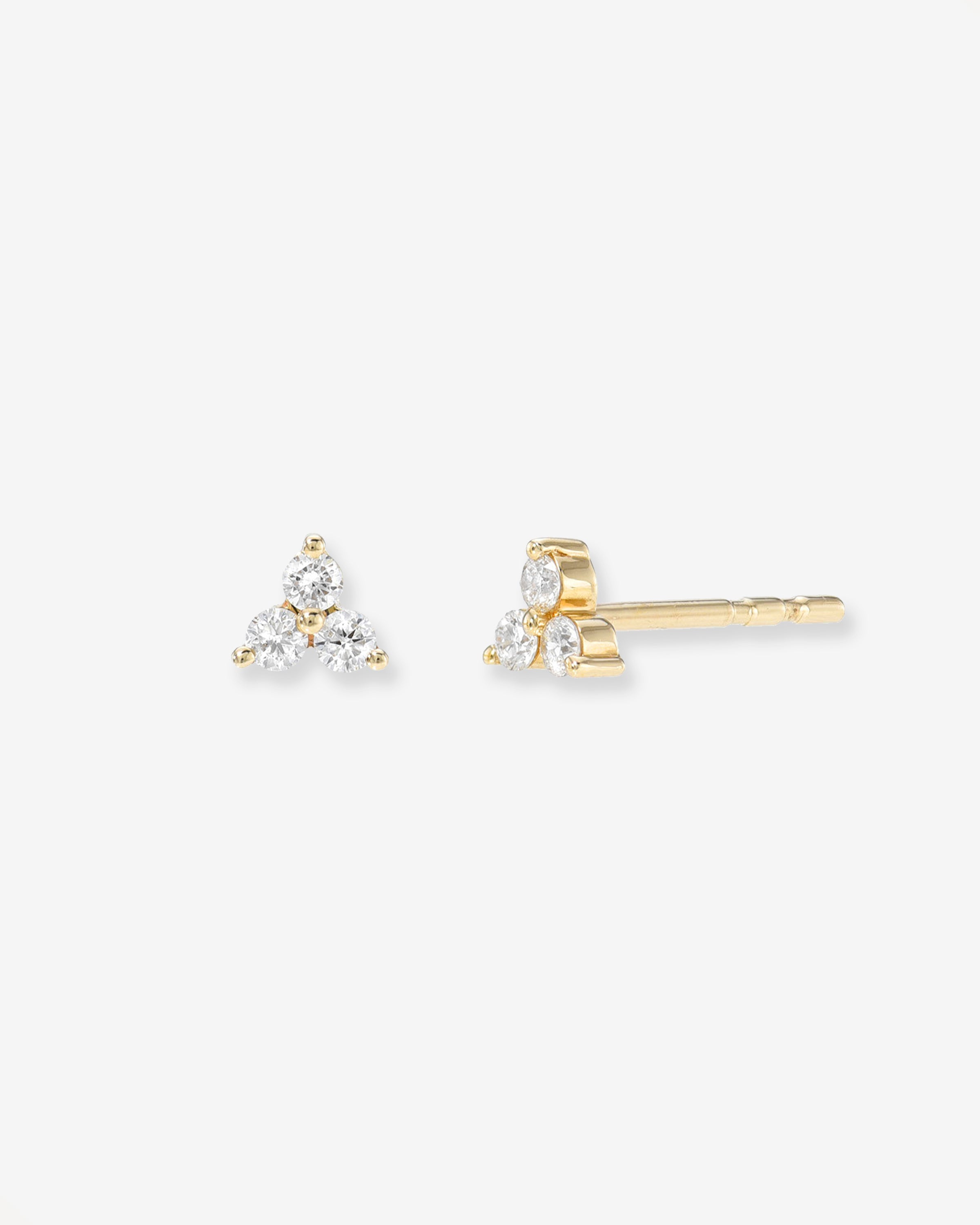 Diamond Trio Stud Earrings