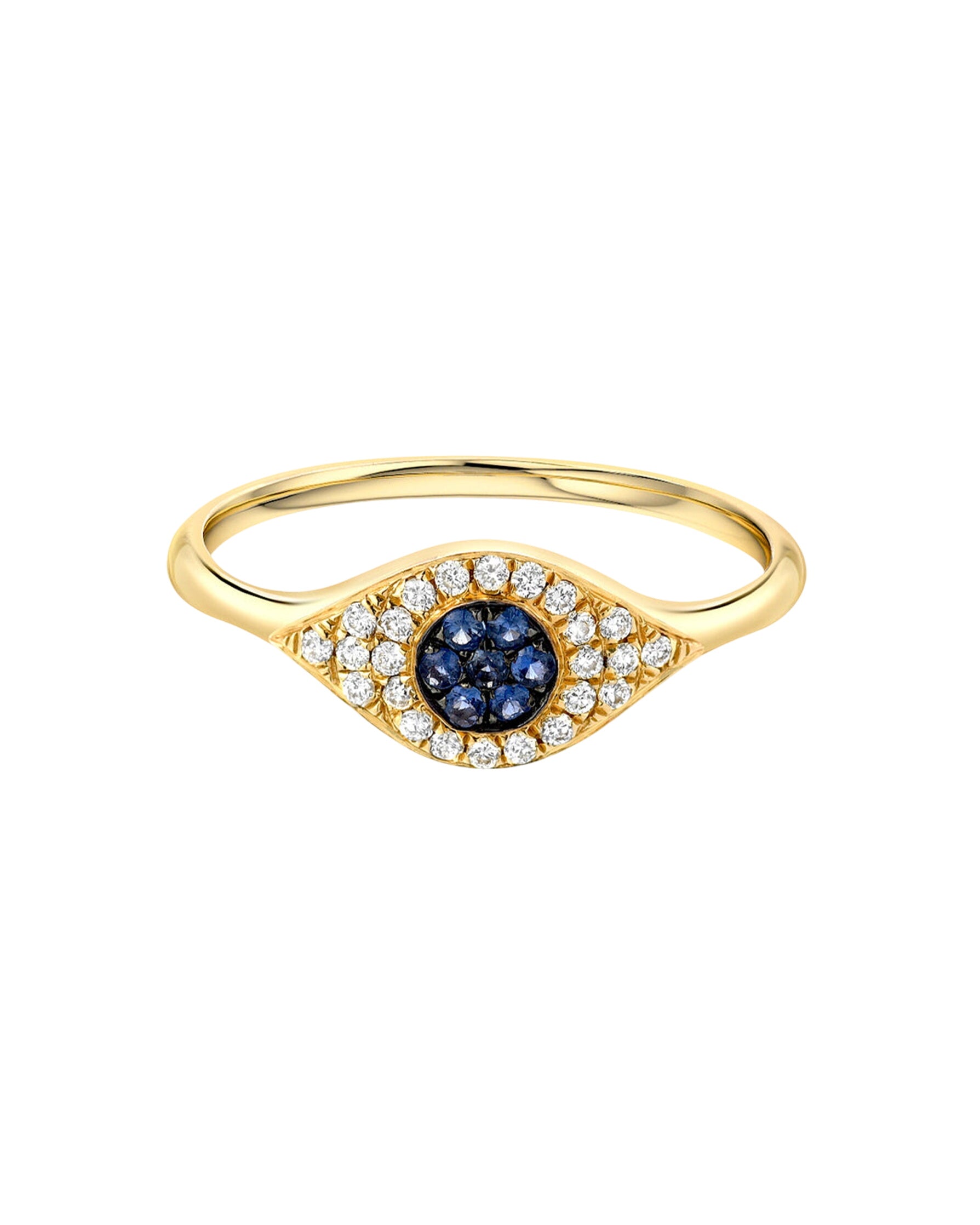 Diamond Evil Eye Ring