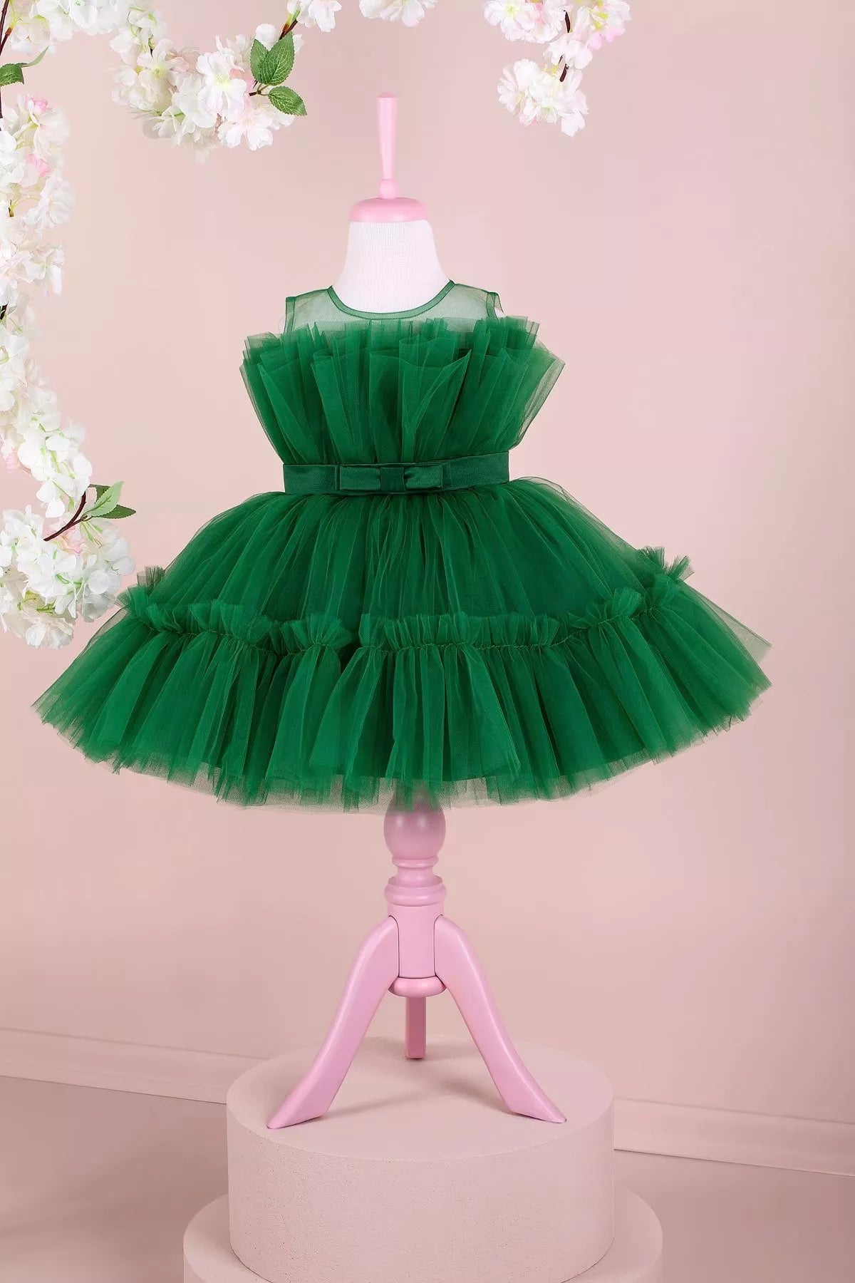 Diana Green Party Dress