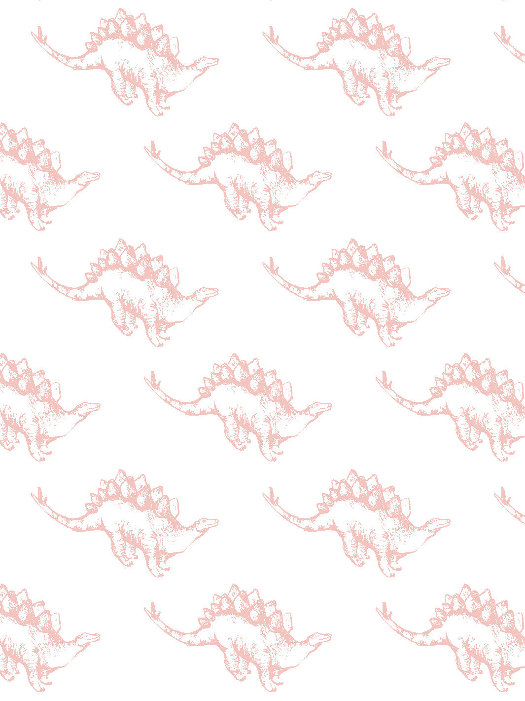 'dinos' Wallpaper By Tea Collection - Pink