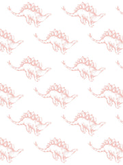 'dinos' Wallpaper By Tea Collection - Pink