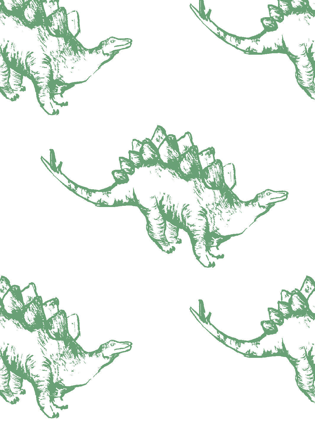 'dinos' Wallpaper By Tea Collection - Green