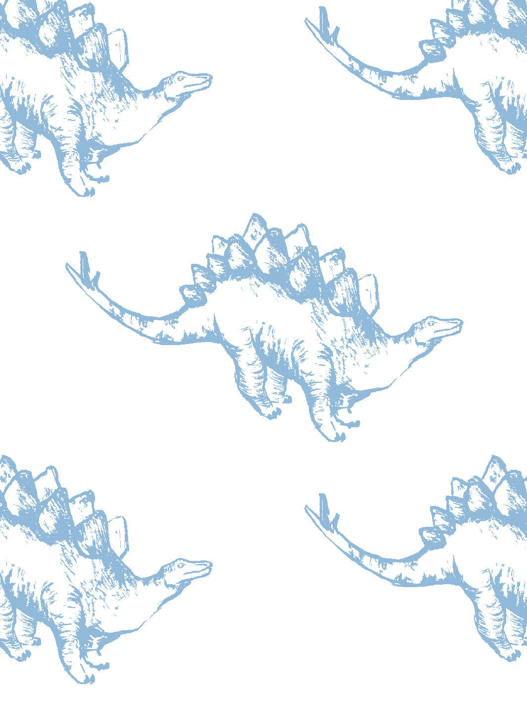 'dinos' Wallpaper By Tea Collection - Cornflower