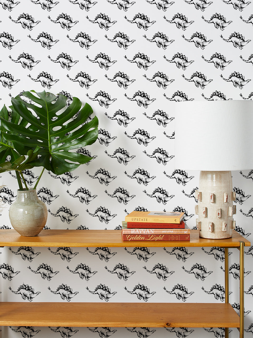 'dinos' Wallpaper By Tea Collection - Onyx