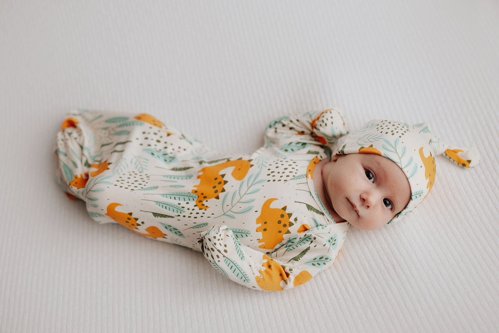Dinosaur Newborn Knotted Hat
