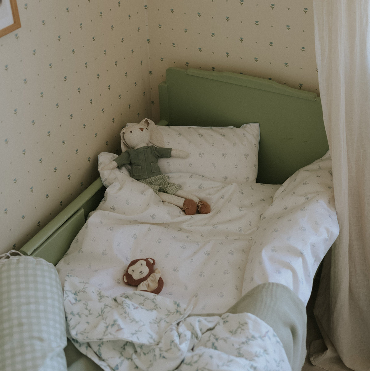Ditsy Floral Toddler Duvet - Blue