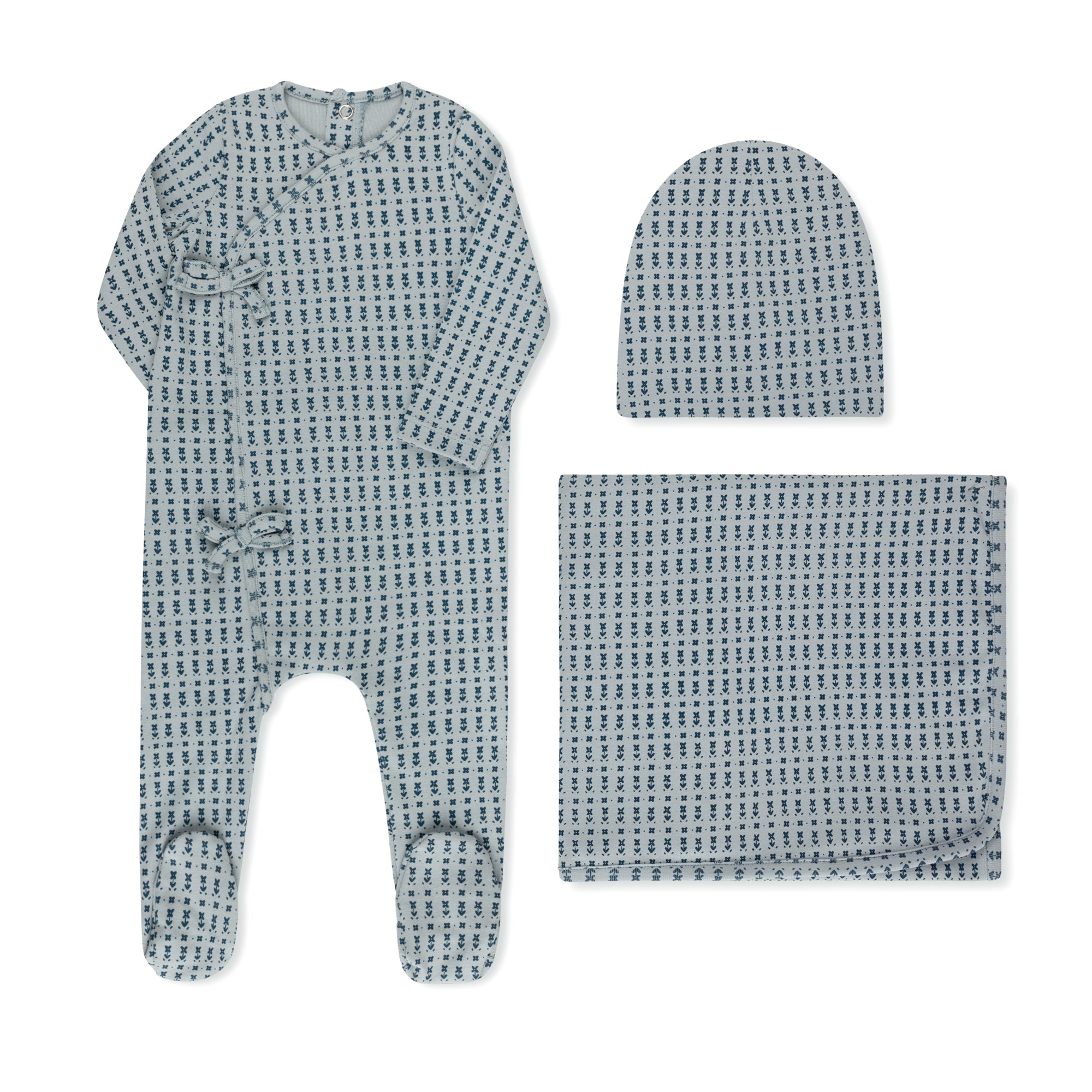 Ditsy Print Footie