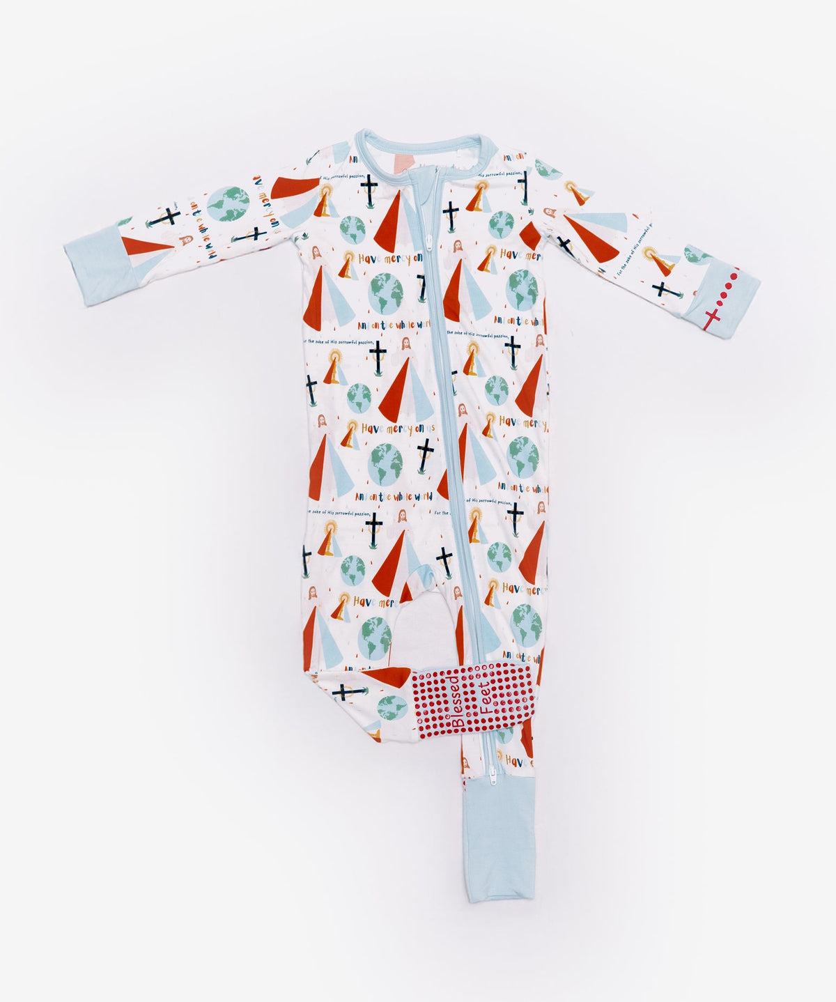 Divine Mercy Footie Baby Pajamas