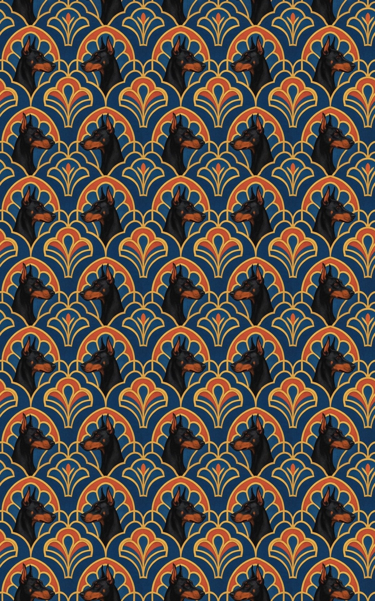 Doberman Deco Wrapping Paper