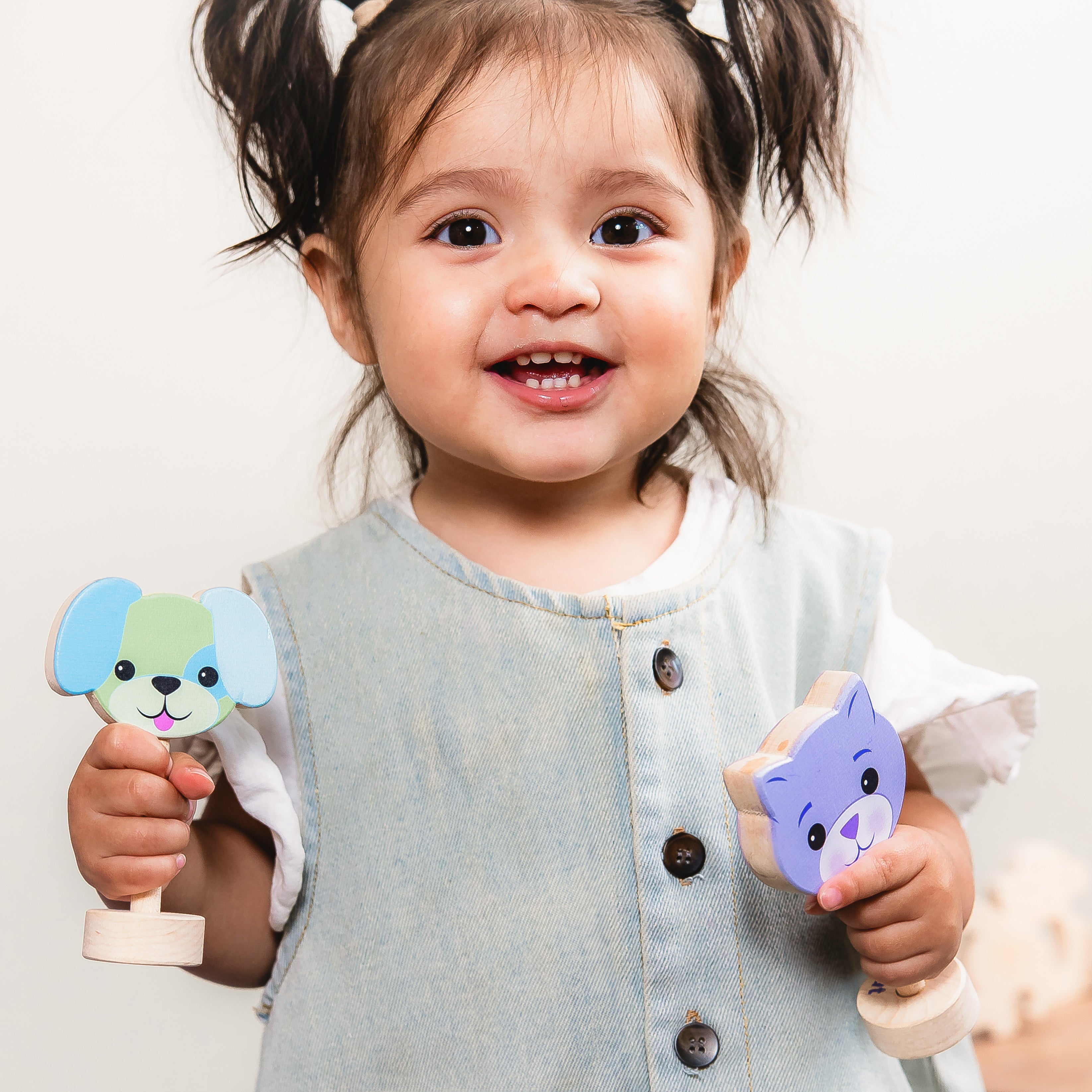 Grasp & Giggle Dog Rattle | Made In The Usa 🇺🇸