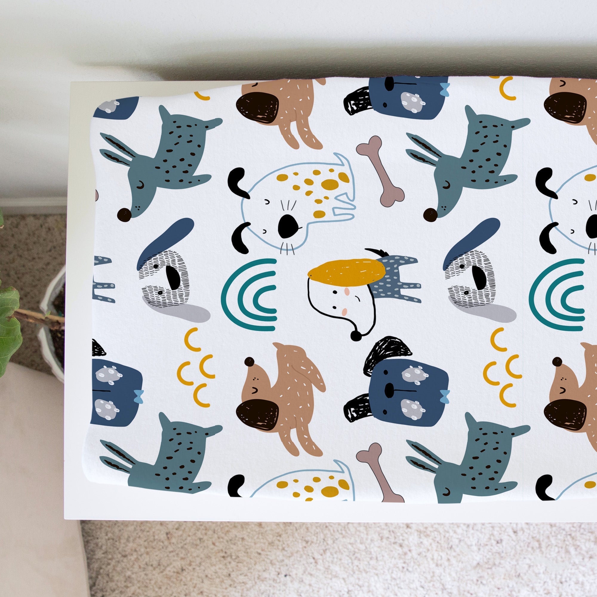 Changing Pad Cover - My Best Friends (dogs)