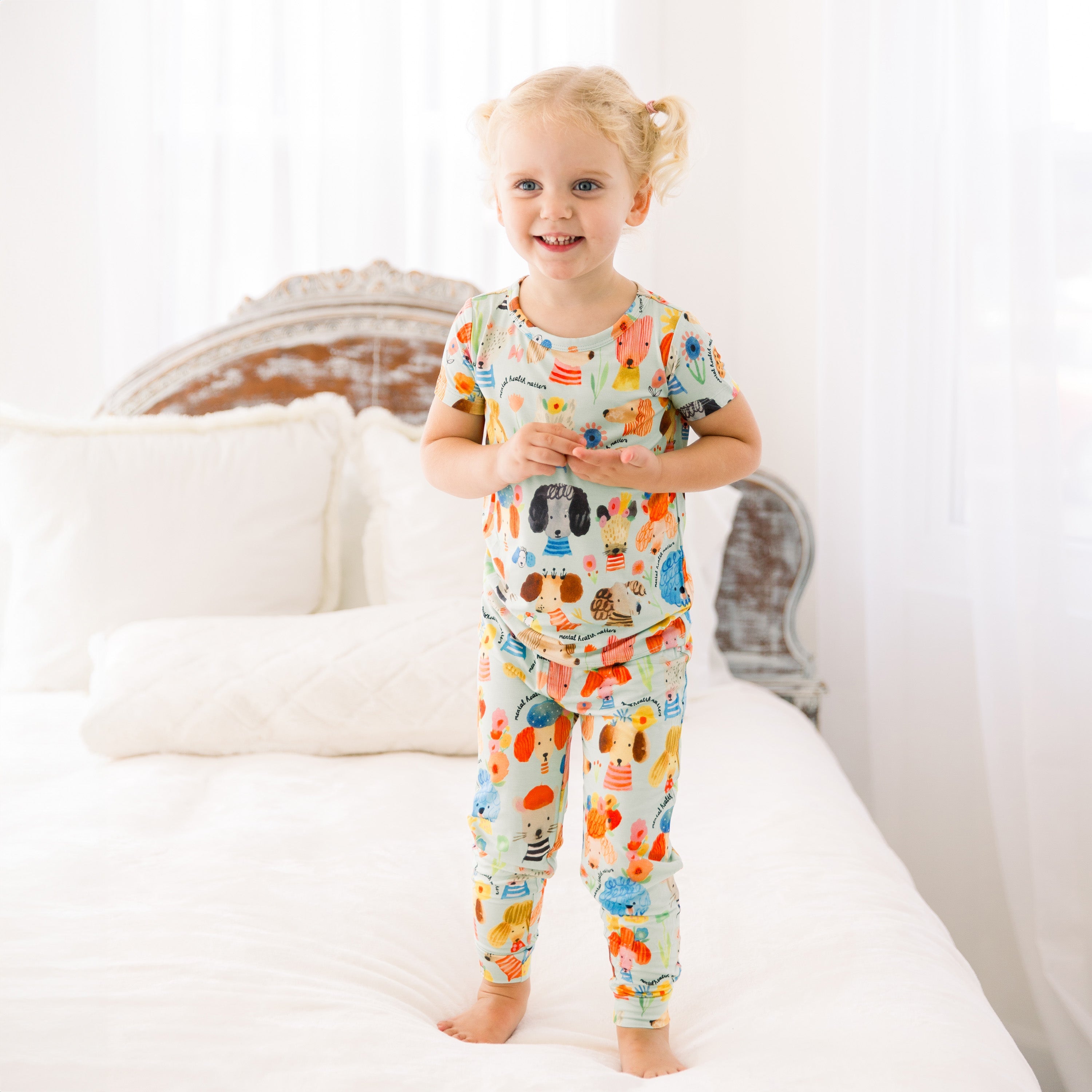 The Second-skin 2-piece Pajama | Mindful Doggos | "mental Health Matters"