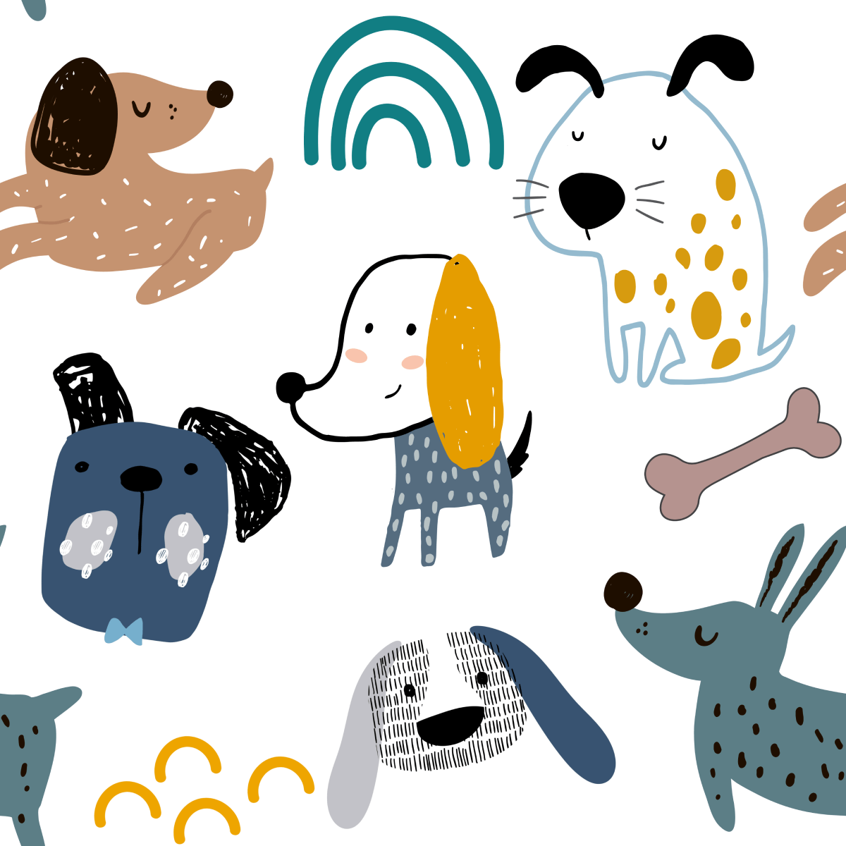 My Best Friends (dogs) Minky Baby Blanket