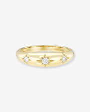Domed Starburst Ring