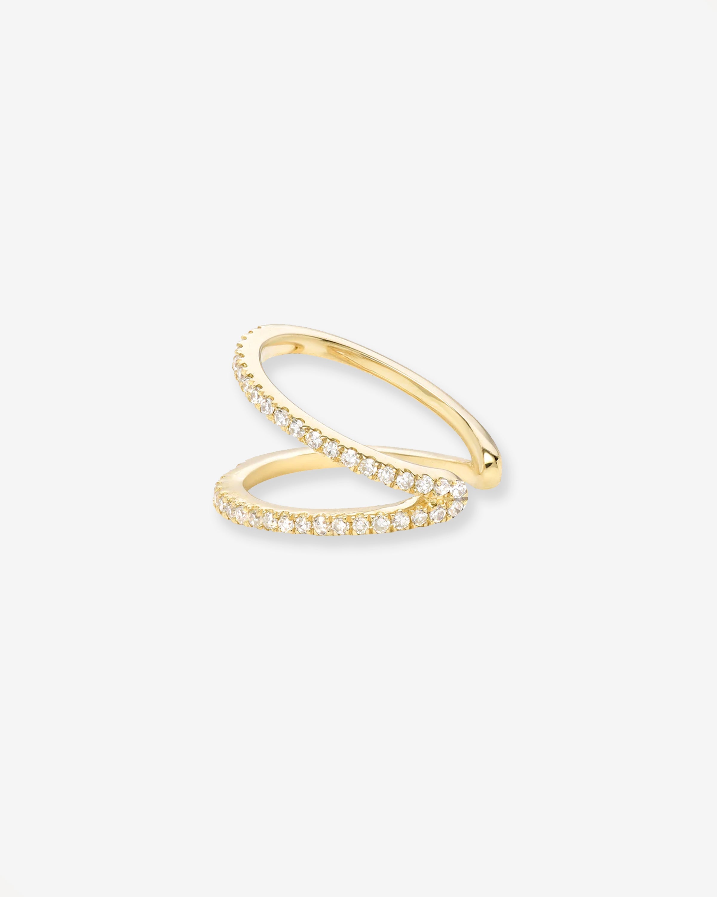 Double Diamond Ear Cuff