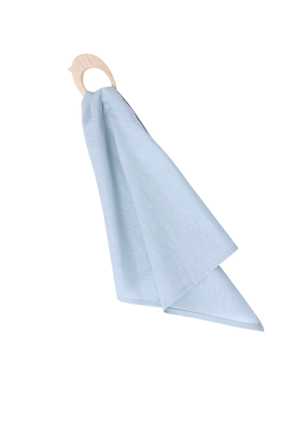 Dove - Linen + Maple Ring Teether