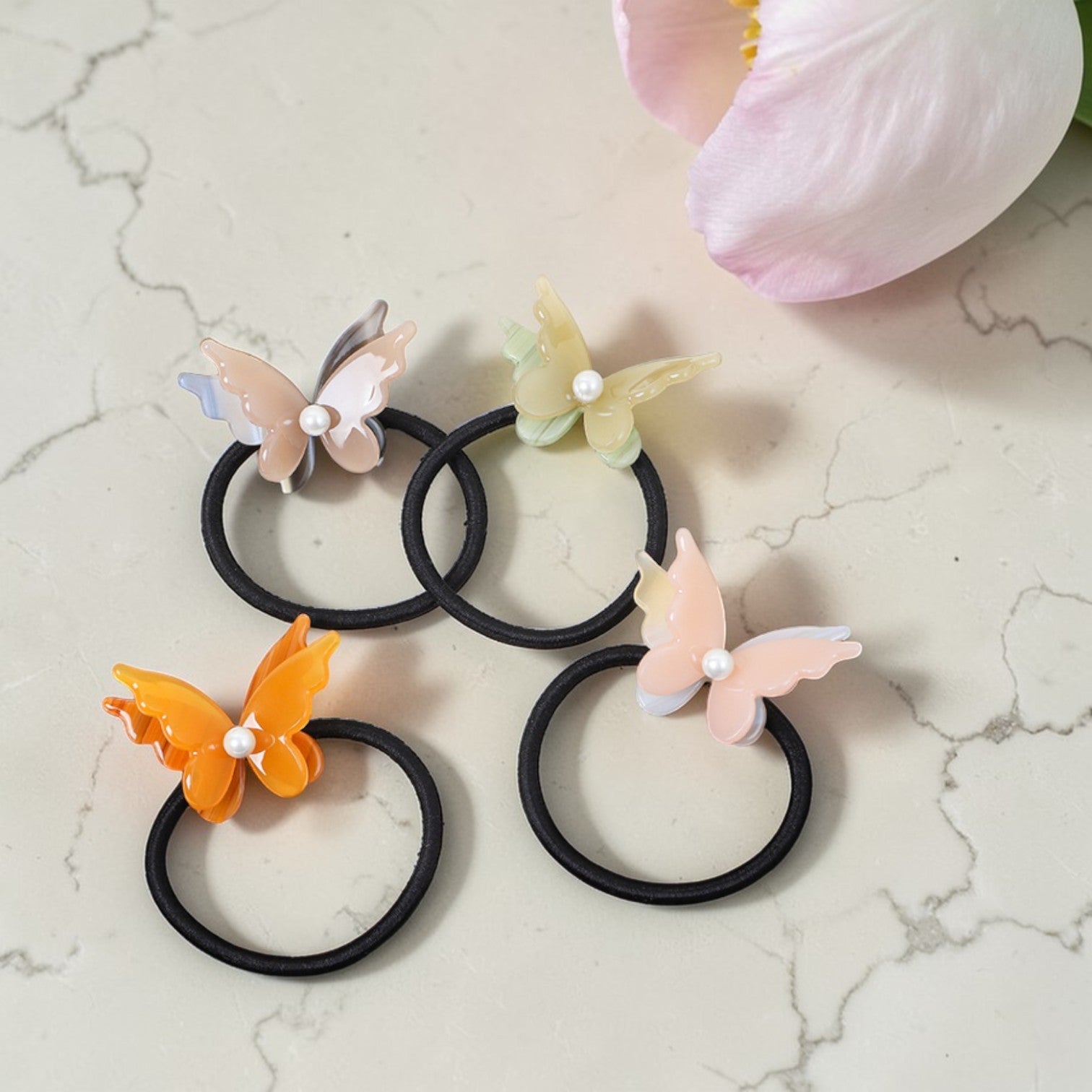 Dreamy Butterfly Resin Hair Ties
