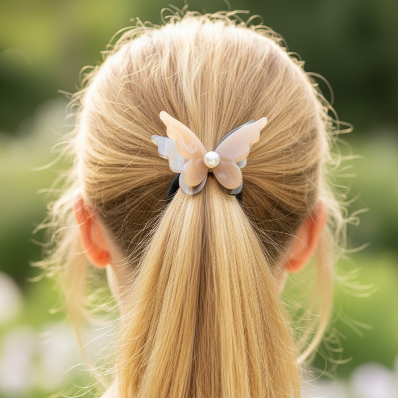 Dreamy Butterfly Resin Hair Ties