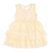 Lemon Floral Tank Tutu Dress