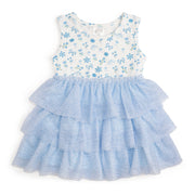 Sky Floral Tank Tutu Dress