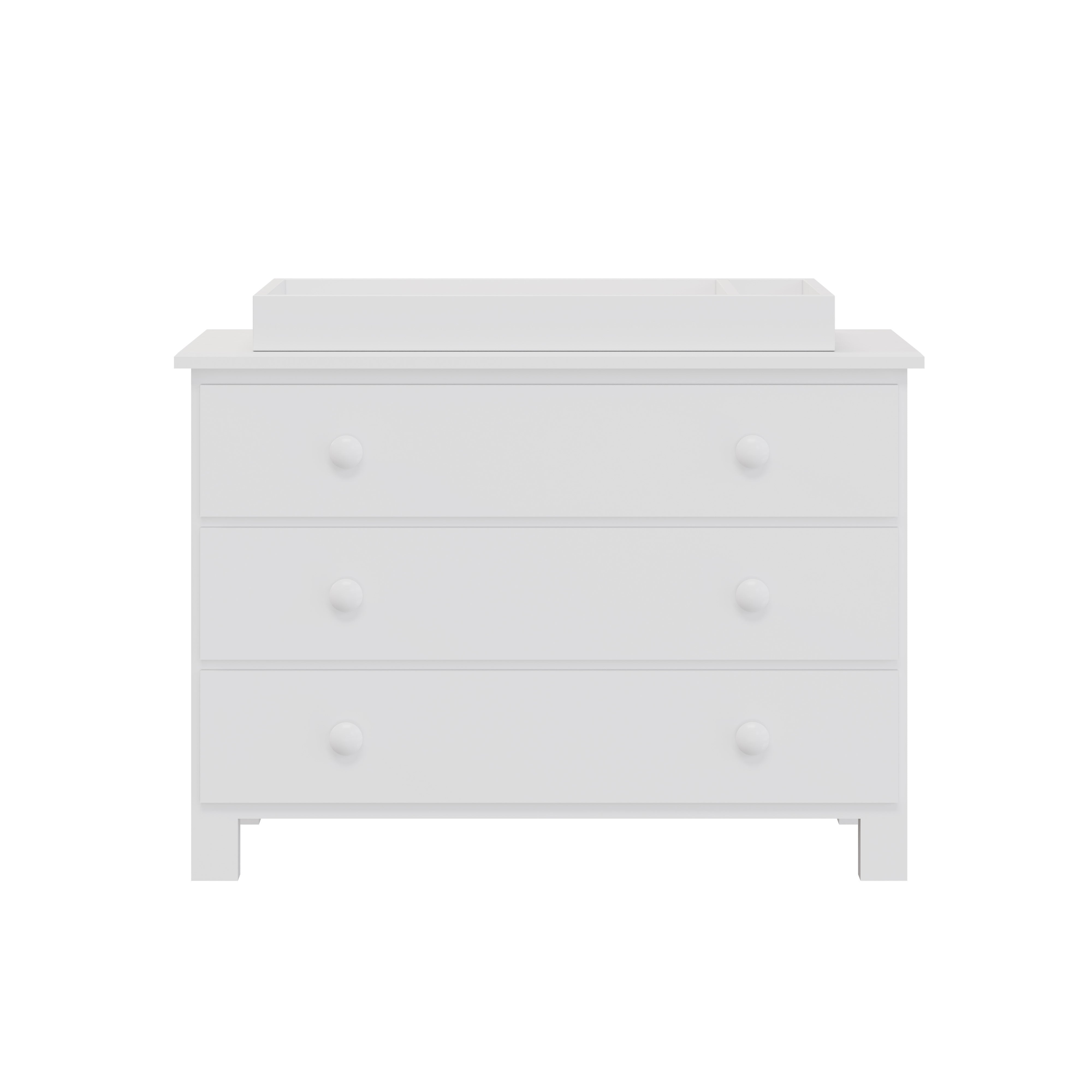 "just White" 3-drawer Dresser
