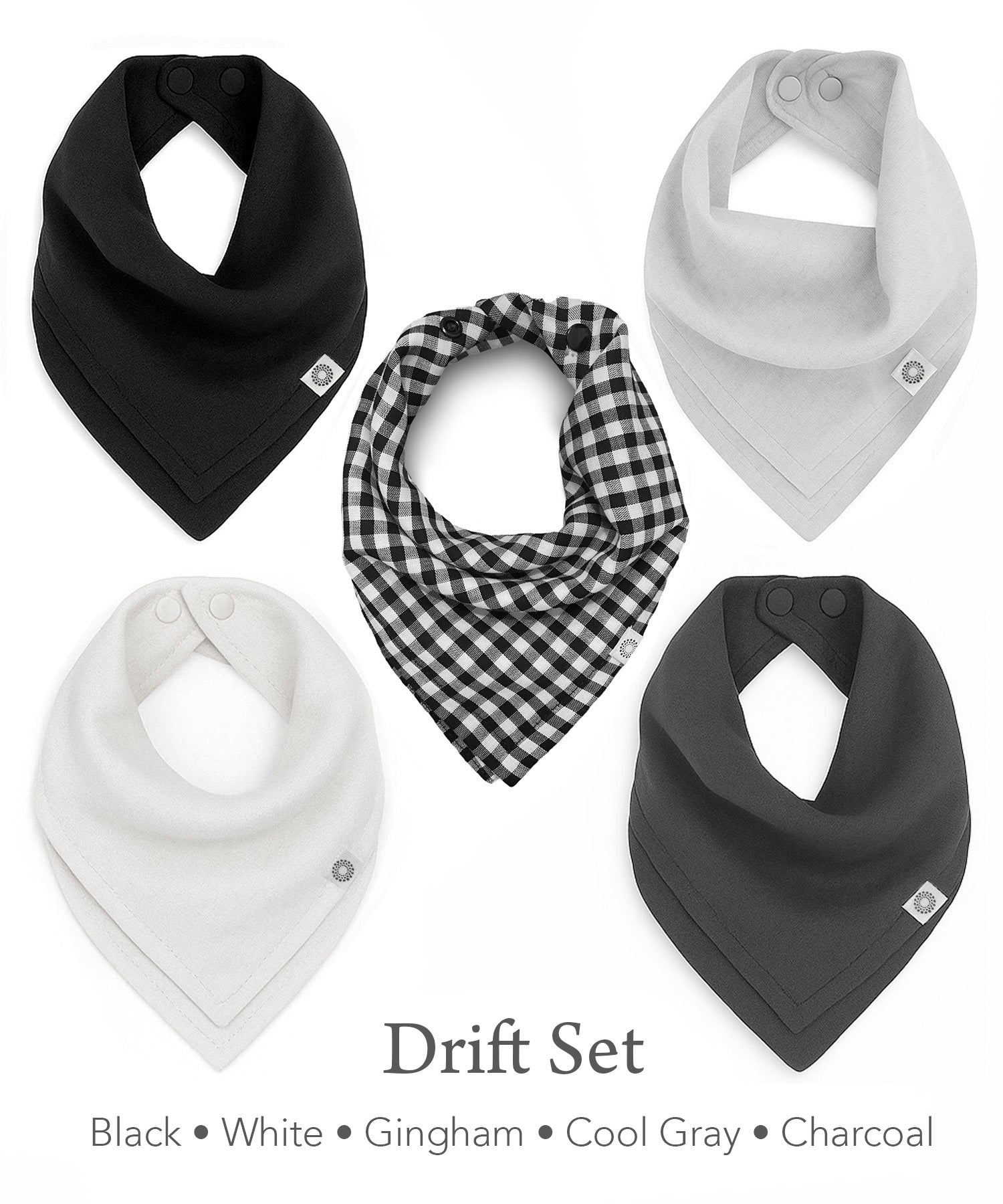 Organic Scarf Bib 5-pack