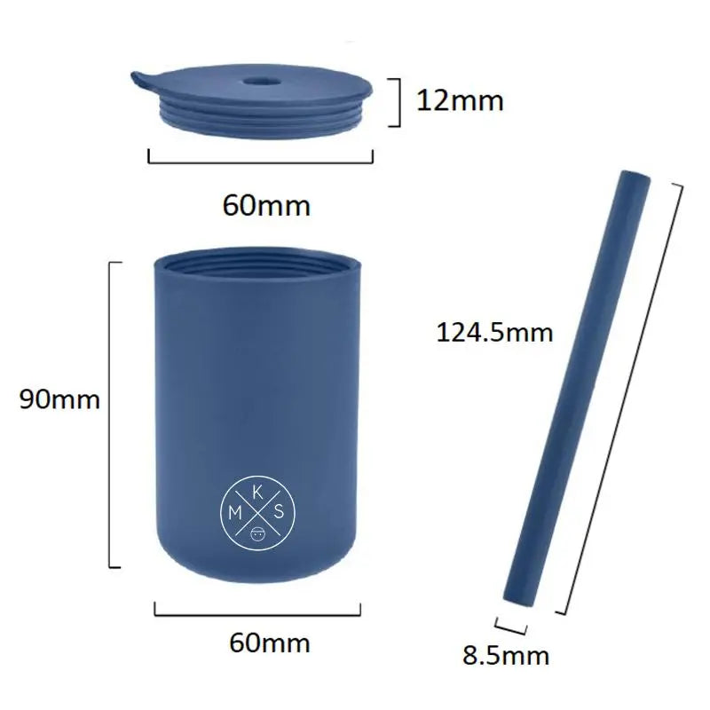 Drinking Cup With Straw - Army Green