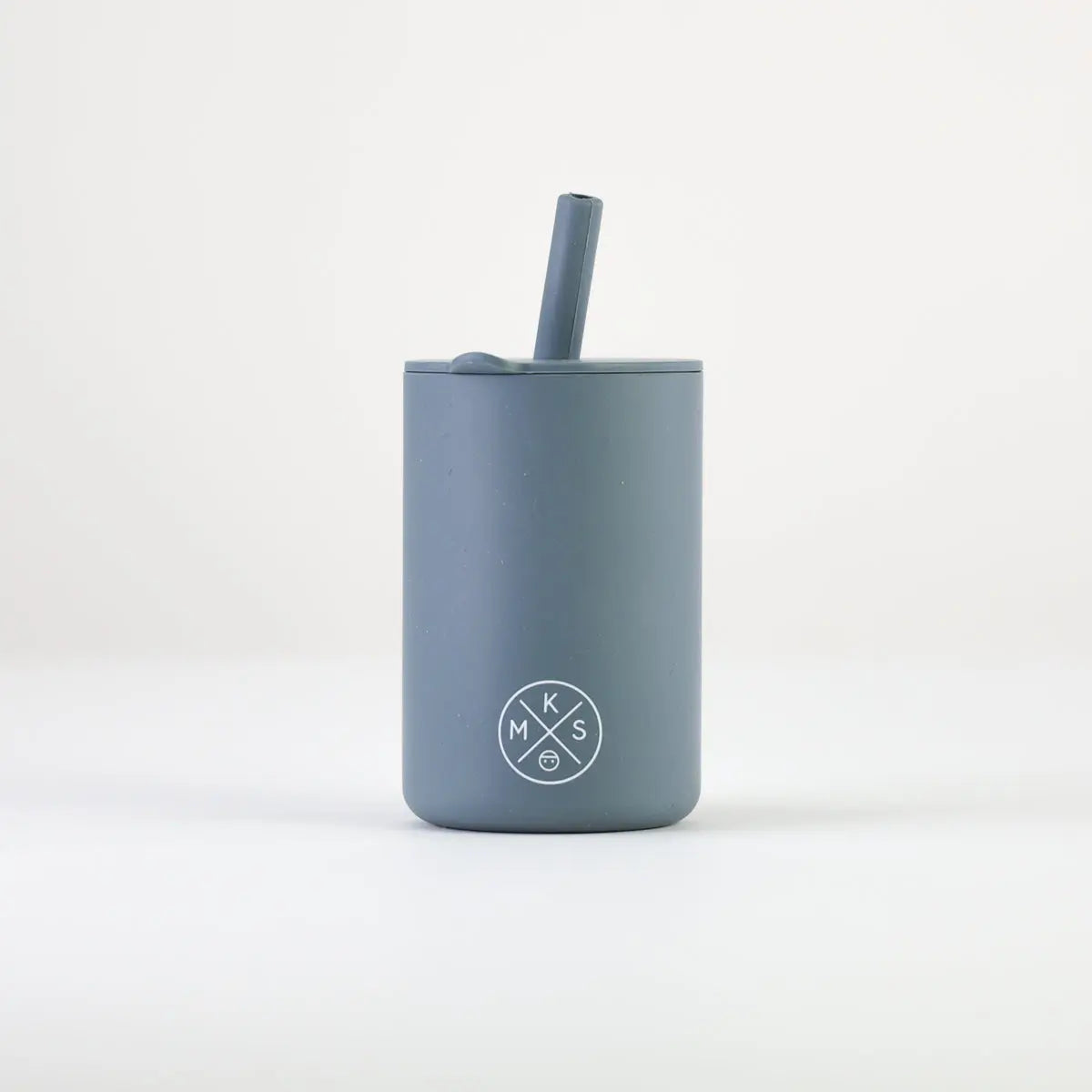 Drinking Cup With Straw - Charcoal