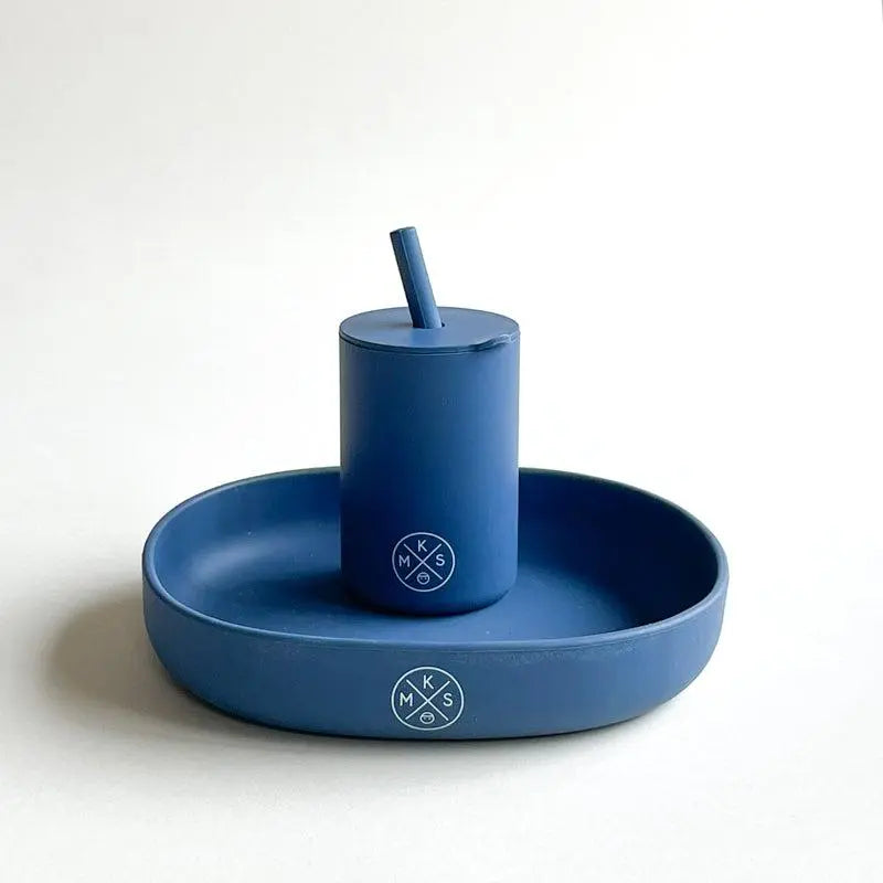 Drinking Cup With Straw - Navy