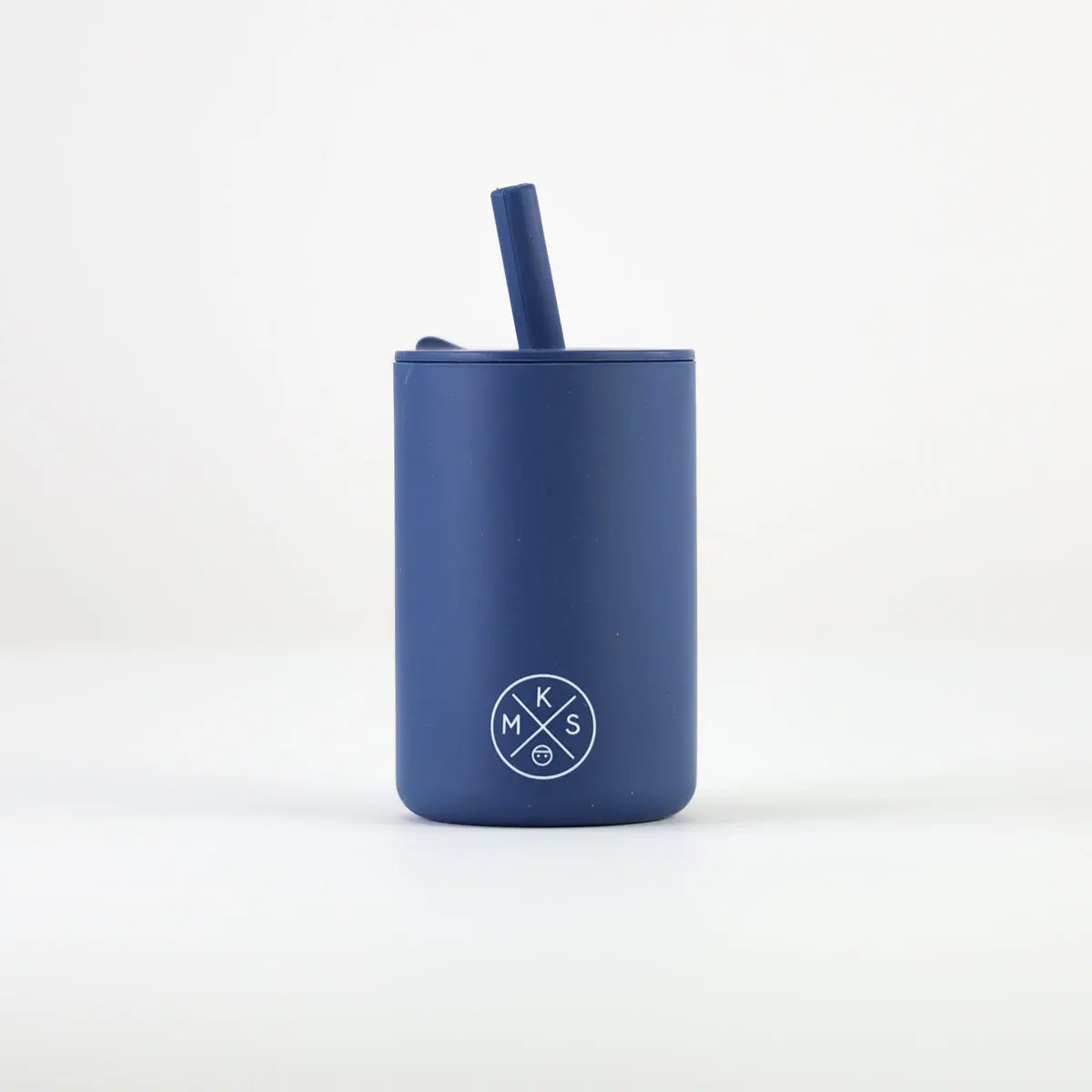 Drinking Cup With Straw - Navy