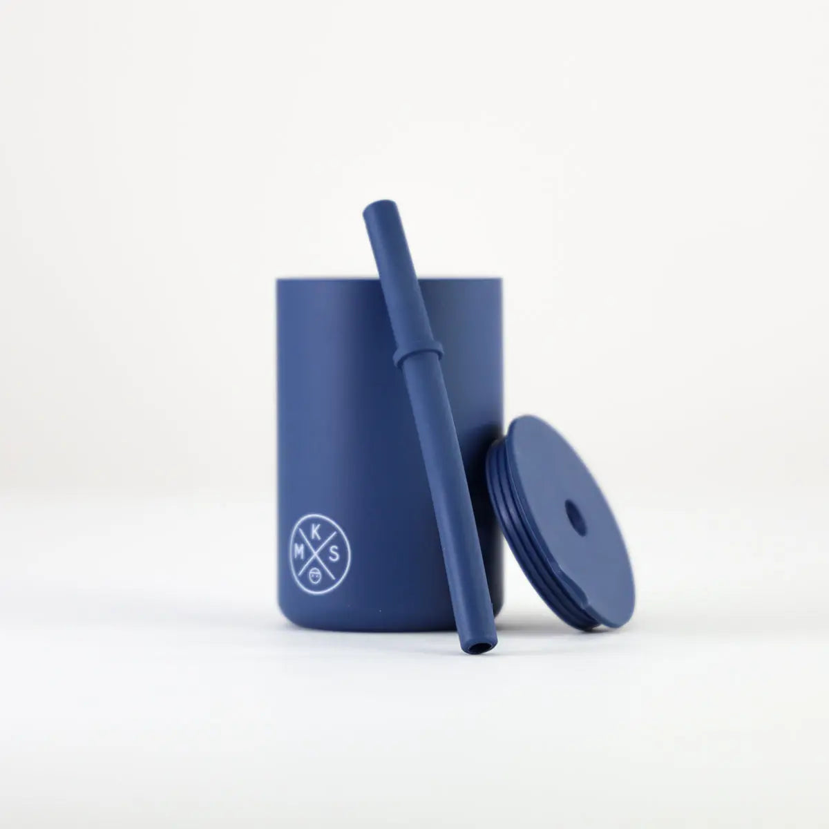 Drinking Cup With Straw - Navy