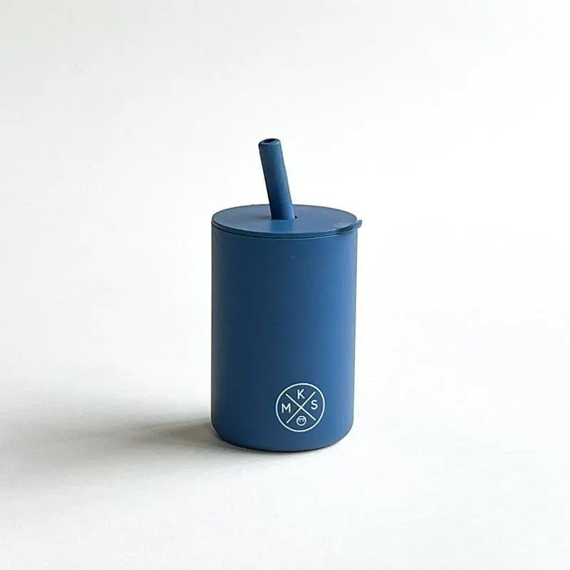 Drinking Cup With Straw - Navy