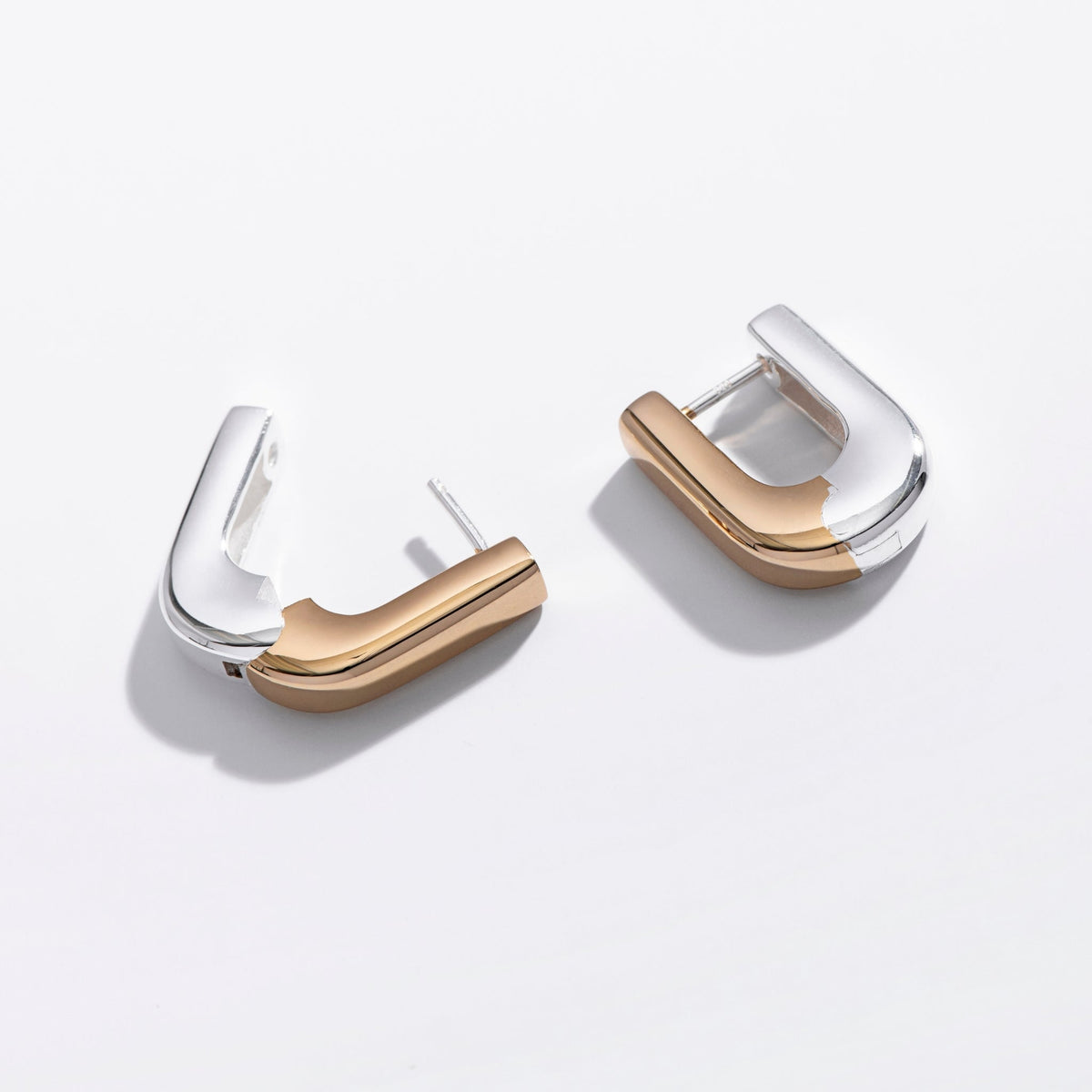 Duality Huggie Hoops