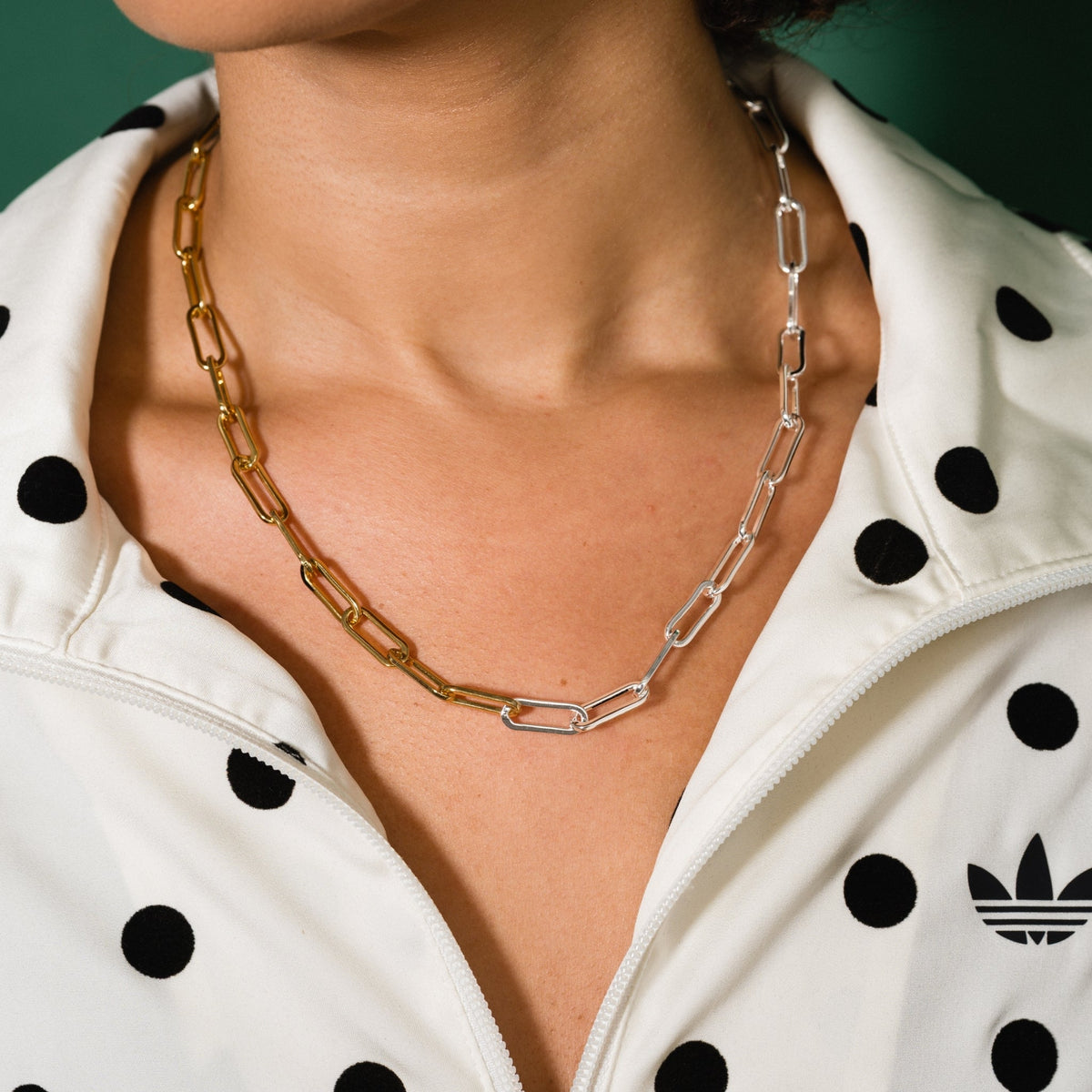 Duality Paperclip Chain Necklace